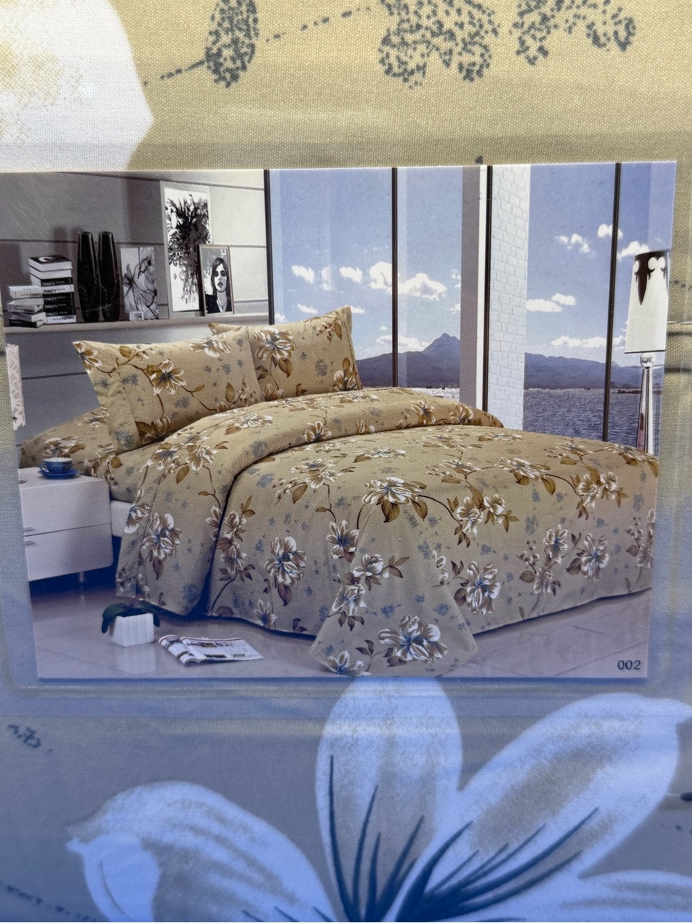 Brand new Queen size bed sheet set,4PCS,deep pocket,floral 002 - Picture 4 of 4